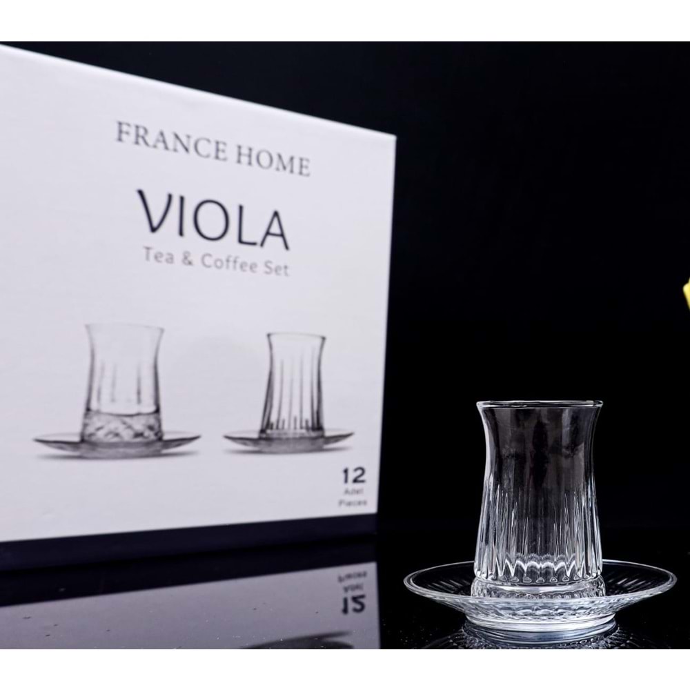 RAYAN VIOLA SET LINES ÇAY BARDAĞI 12 Lİ x6x