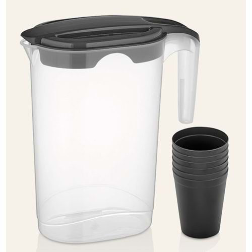 İNOVA HOME MASTER BARDAKLI SÜRAHİ 1,75 LT x24x İNV0019